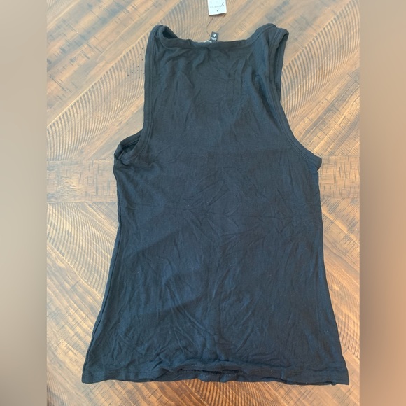 Ruched black tank. Size small. NWTs. - Picture 7 of 7